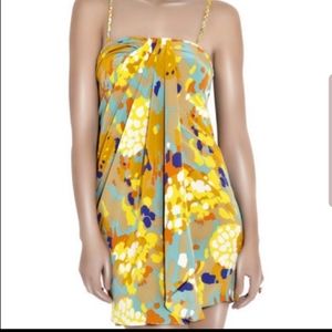 Diane Von Furstenberg silk spaghetti strap mini sk